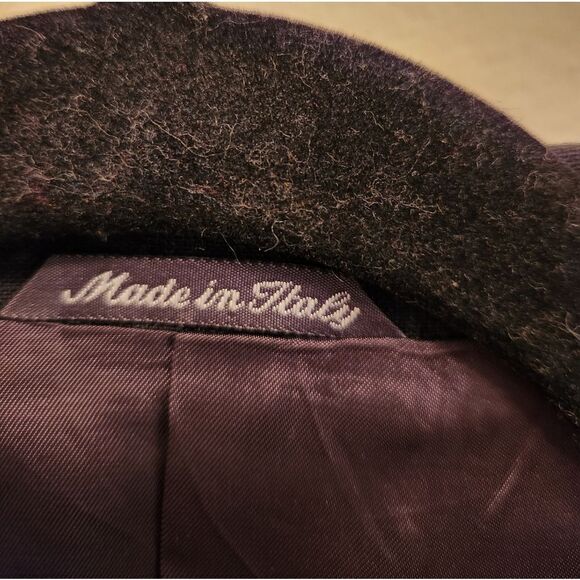 Vintage ZENIO collezione   double-breasted virgin wool blazer mens Sz 40L - Picture 3 of 13